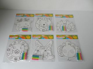 Obrázek z Kreativní set 22,5x20,5cm maska + 4ks fix + provázek 